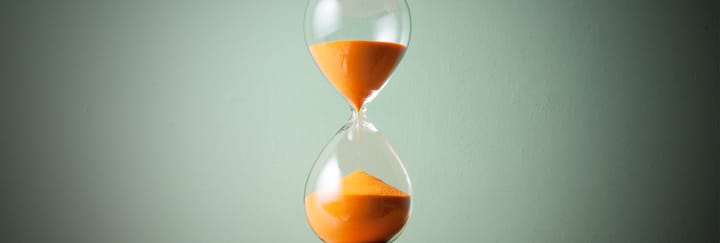 Egg timer with orange sand