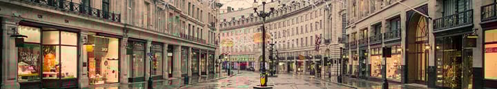 London street with shops