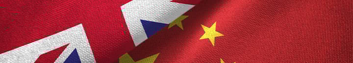United Kingdom and China flags