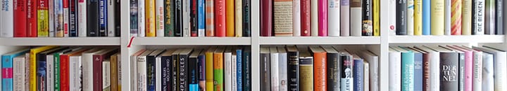 book shelf full of books
