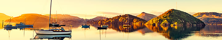 Sail boat from port