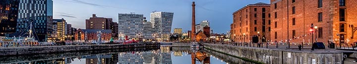 Buildings around water in Manchester