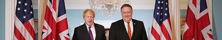 Boris Johnson and Mike Pompeo