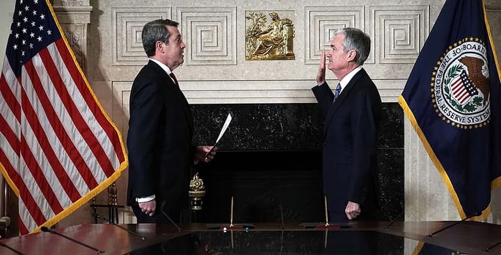 Jerome Powell is sworn in as Fed Chair