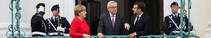 Merkel, Juncker and Macron