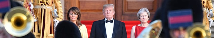 Trump at Blenheim palace