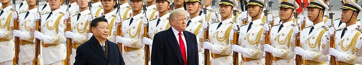 US President Trump and Chinese President Xi Jinping in China