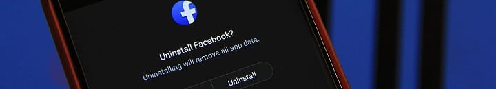 uninstall facebook