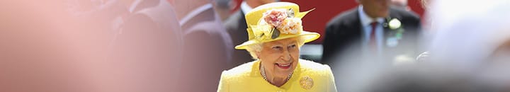 Queen Elizabeth II at the Investec Derby