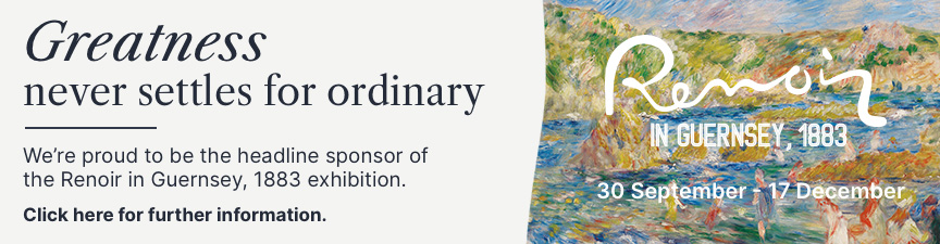 Investec is honoured to be the headline sponsor of Renoir in Guernsey, 1883 exhibition.