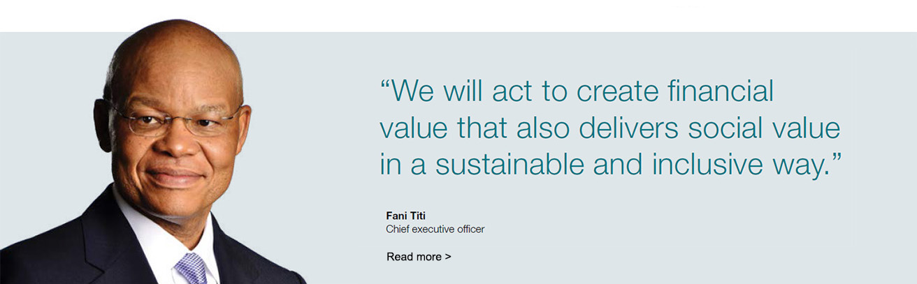 Fani Titi, CEO: "We will act to create financial value that also delivers social value in a sustainable and inclusive way."