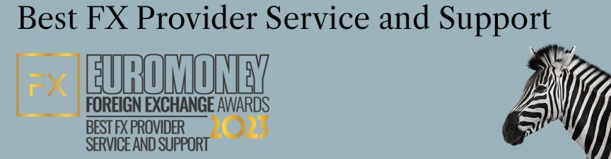 Best FX provider service and support award 2023 logo
