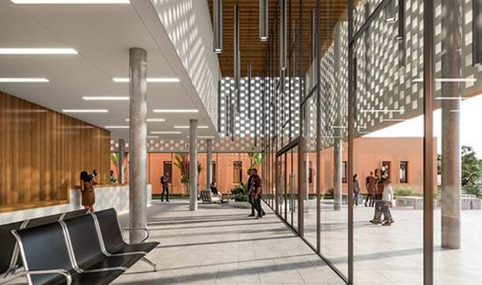 Interior of hospital