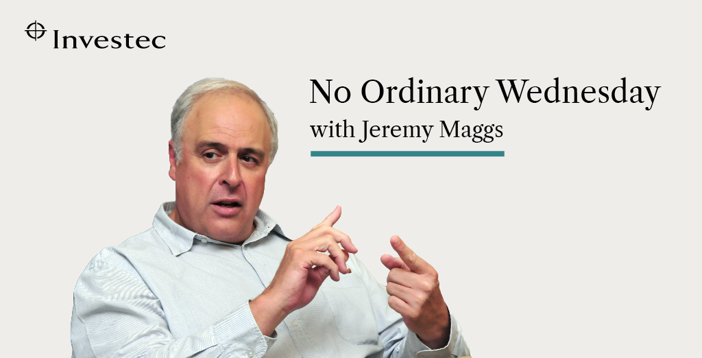 Jeremy Maggs host of Investec's No Ordinary Wednesday podcast series