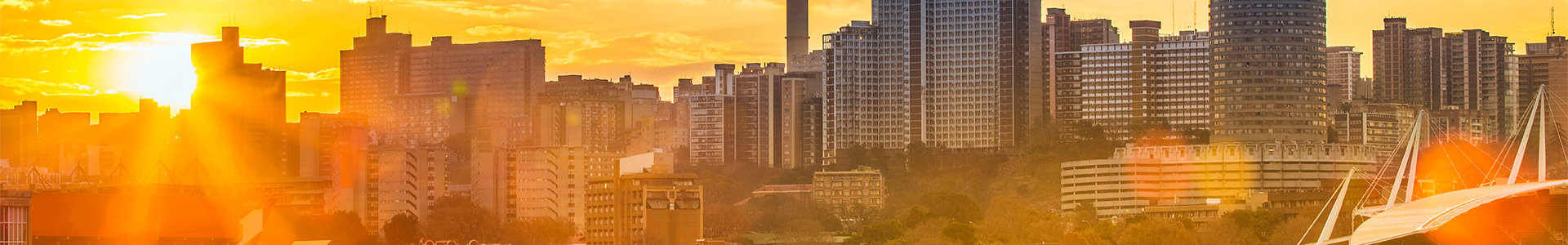 SA's solar awakening- sunrise over Johannesburg CDB