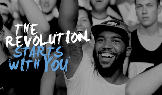The revolution starts with you crowd