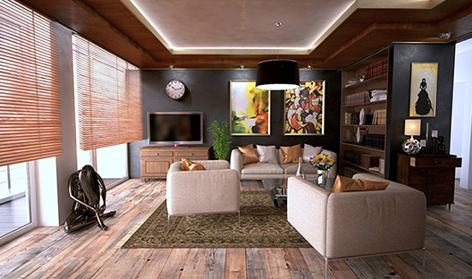 Spacious modern lounge