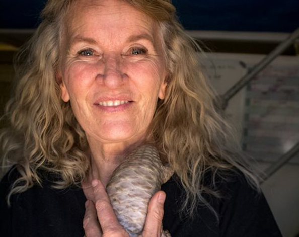 Nicci Wright pangolin rehabilitation specialist