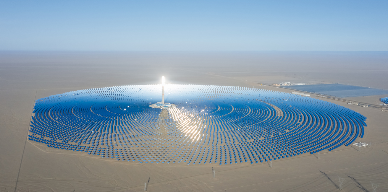 CSP plant in gansu province, China