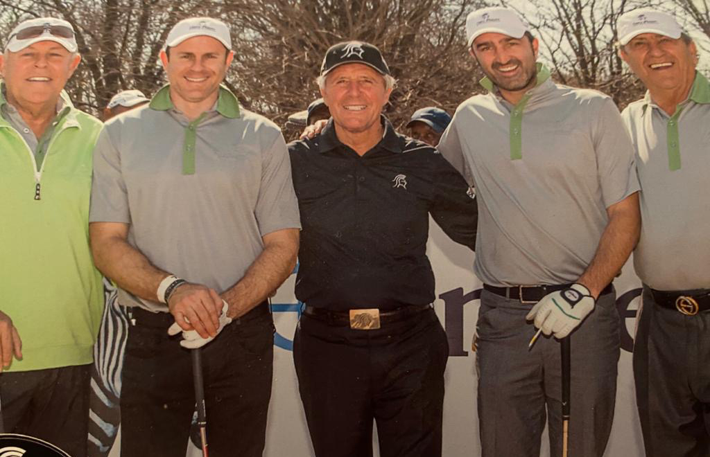 Gary Player, Larry Nestadt and Selwyn Nathan playing Royal Swazi Open