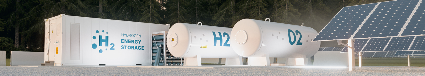 Hydrogen fuelling station powered by solar and wind energy