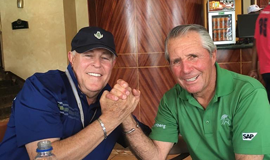 Larry Nestadt with Gary Player