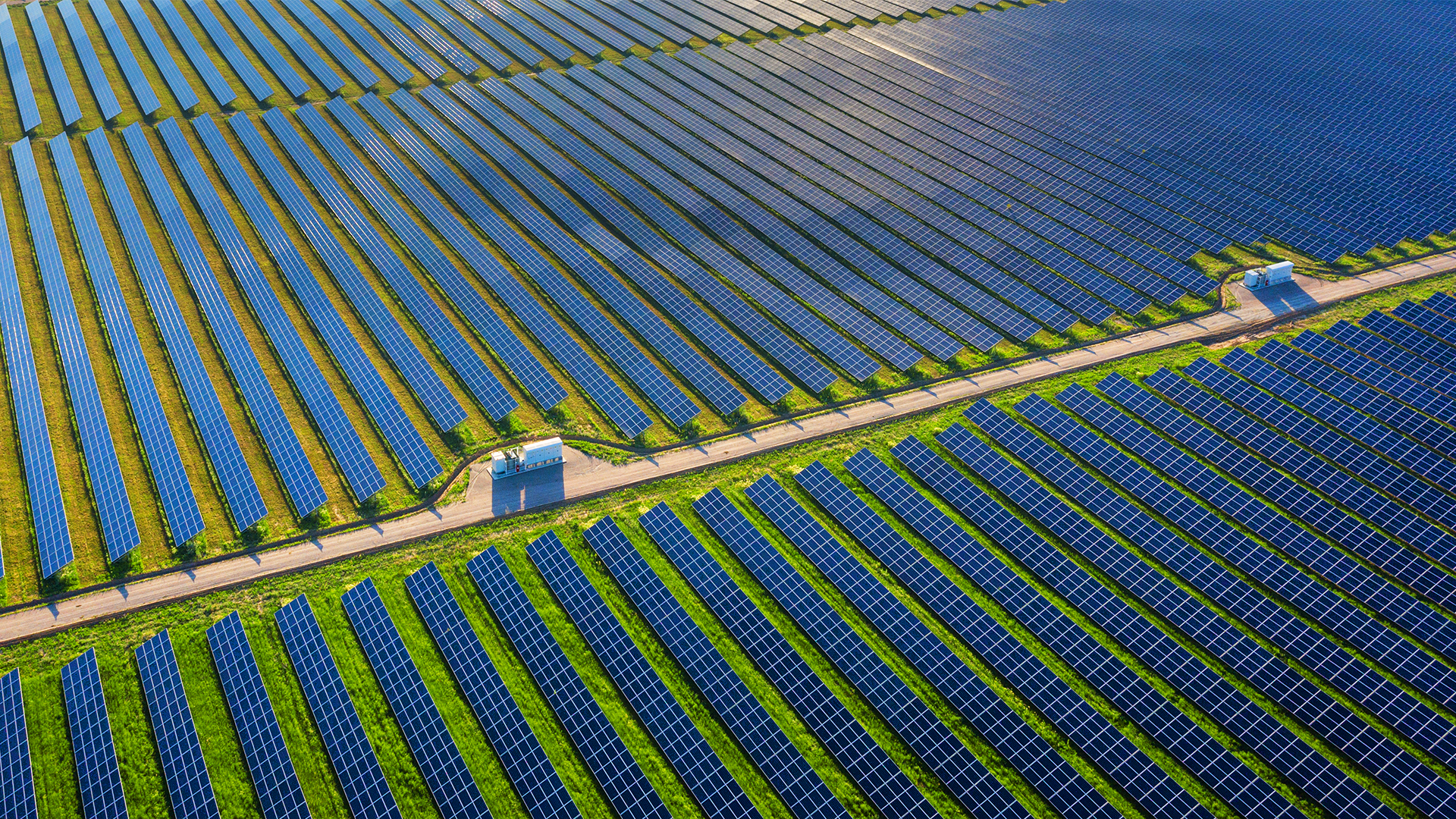 solar panels power plant