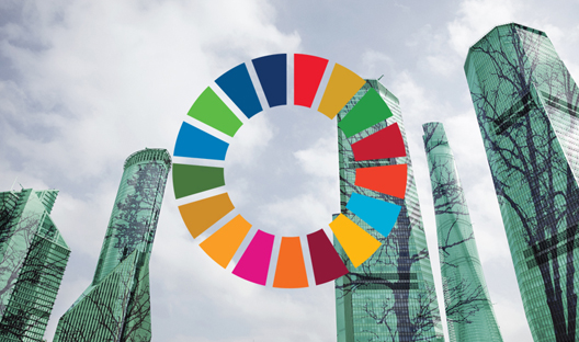 Green buildings with SDG wheel