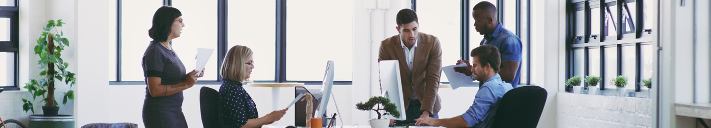Intrapreneurs in a meeting