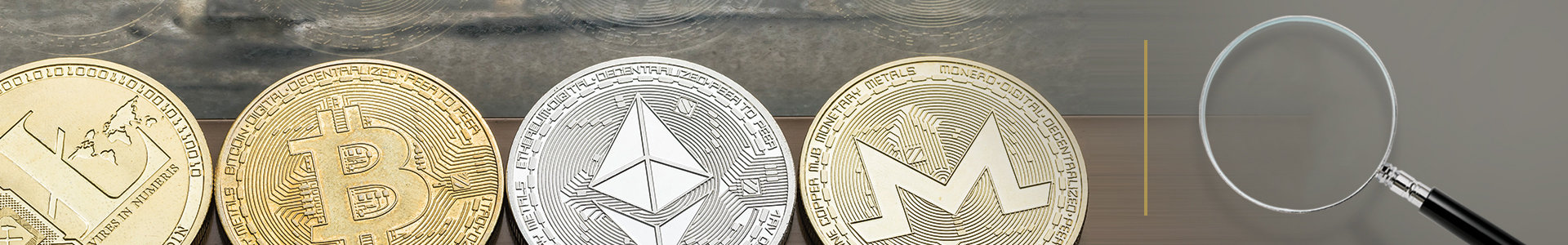 Various cryptocurrency coins