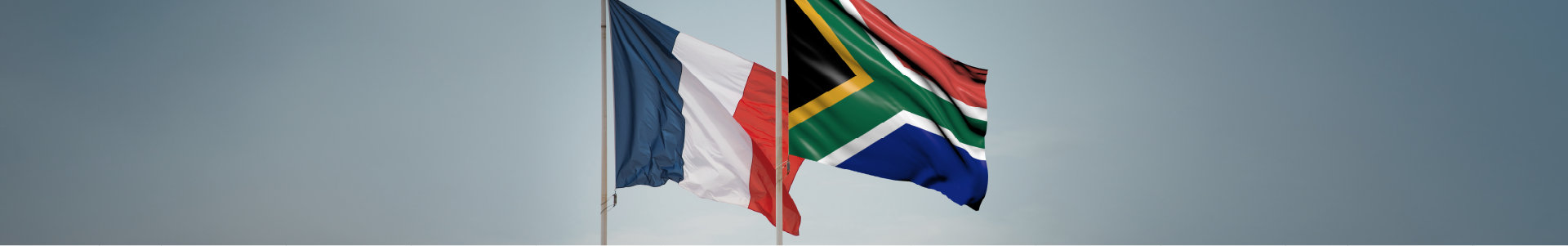 SA and France flag