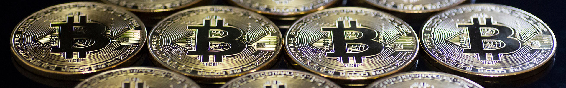 Visual representations of the digital currency Bitcoin