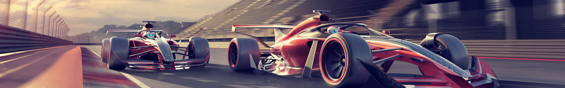 Race cars racing