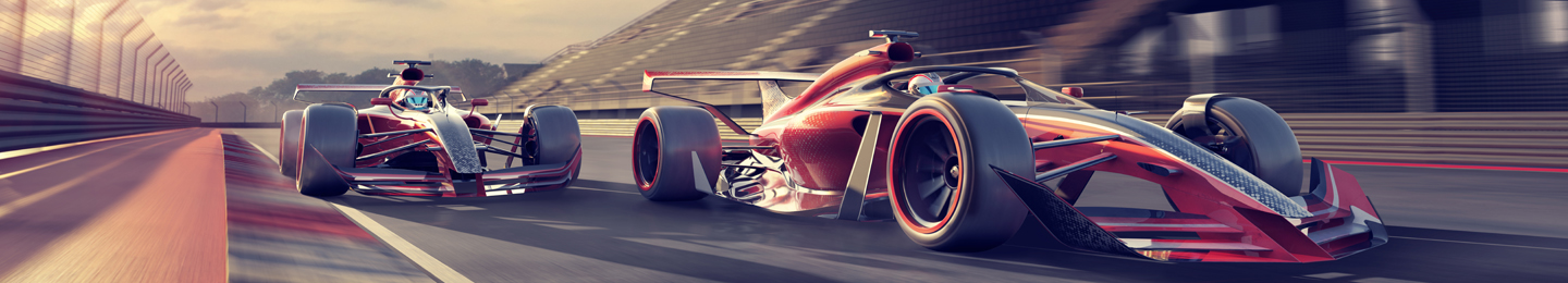 Race cars racing