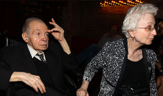 Dorothy and Herb Vogel at their movie premier