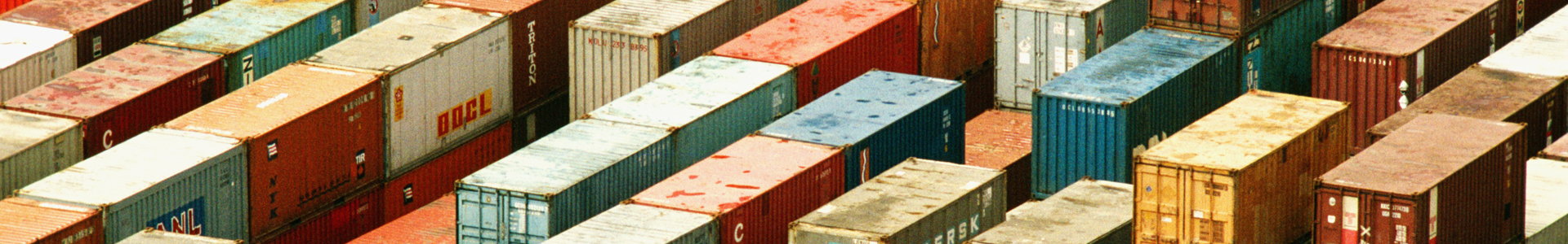 Trucks queueing outside port