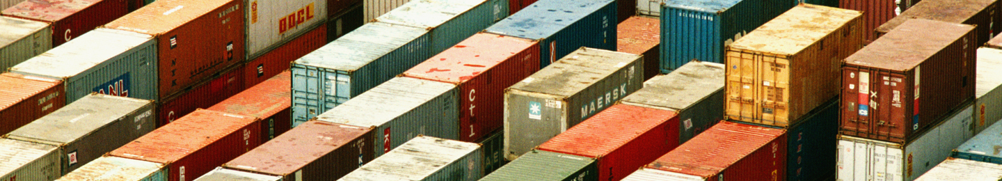 Trucks queueing outside port