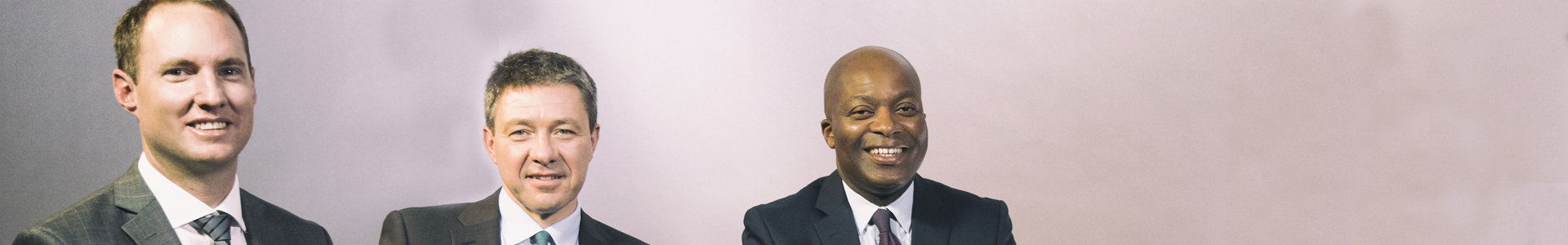 Justice Malala, John Haynes and Paul McKeaveney