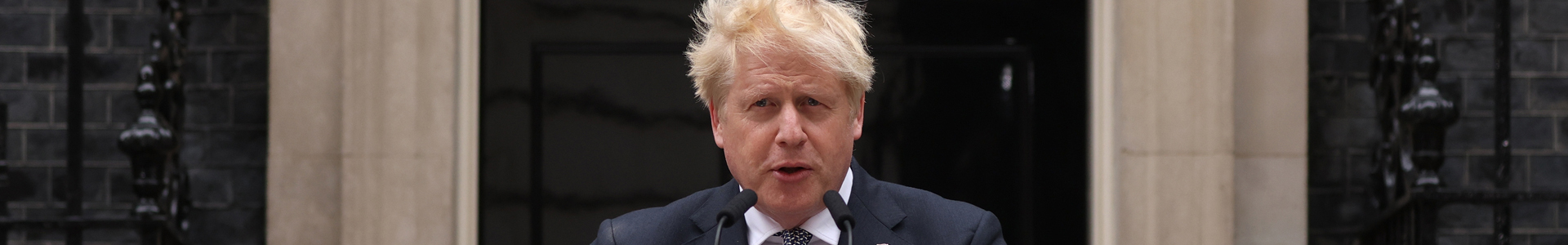 Boris Johnson resigns outside 10 Downing Street