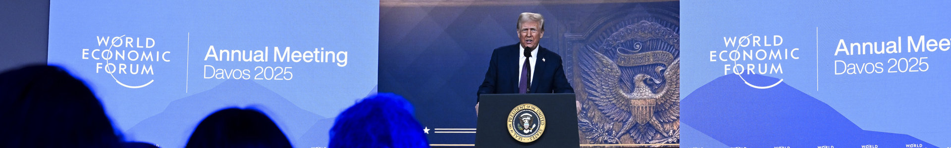 President Trunp delivers his Davos speech virtually