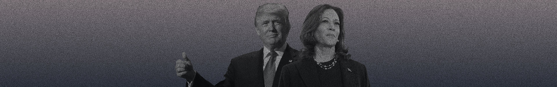 Donald Trump and Kamala Harris