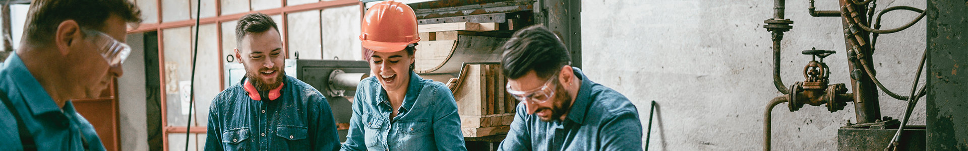 Members of a family run business working together