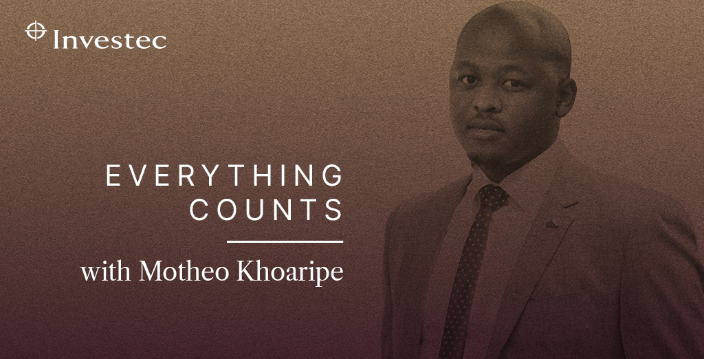 Motheo Khoaripe, host of Investec's Everything Counts podcast