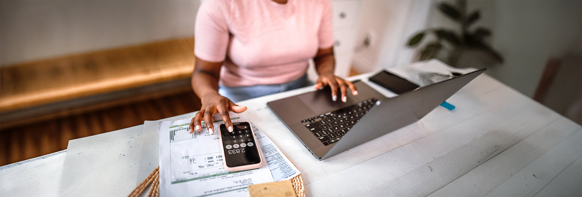 lady working on a laptop