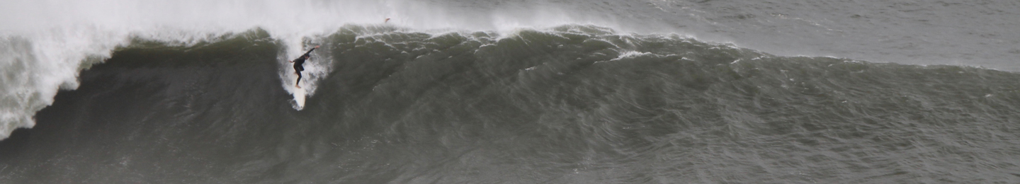 Man surfing a big wave