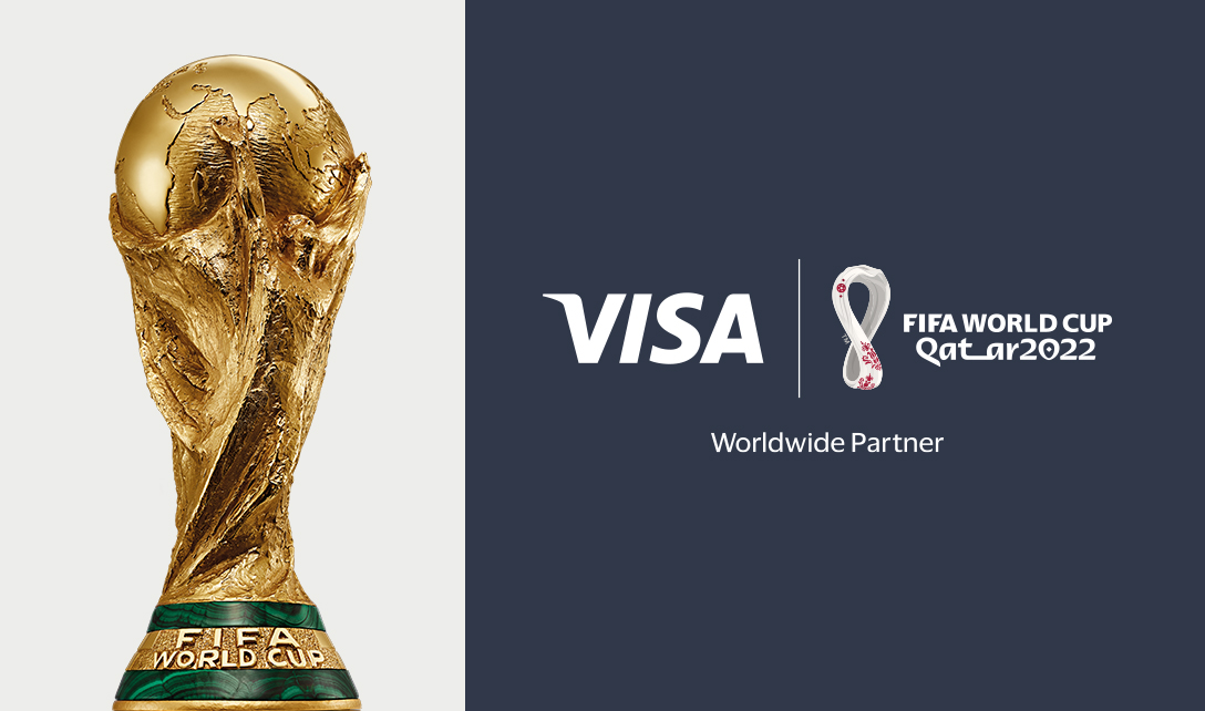 Fifa World Cup trophy and logo