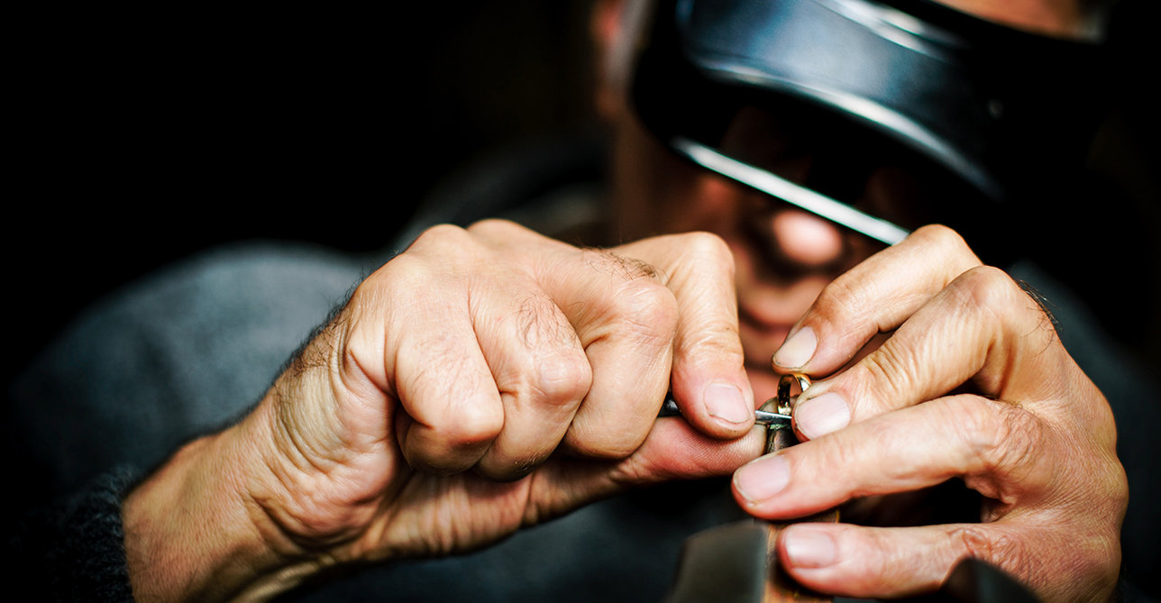 jeweller at work