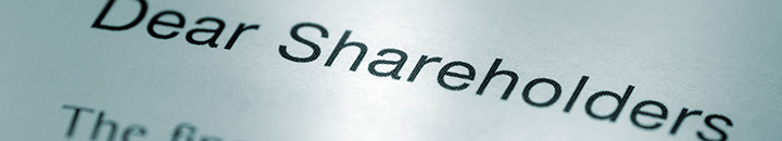 Dear shareholders words