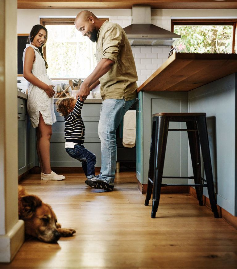 family-in-their-kitchen