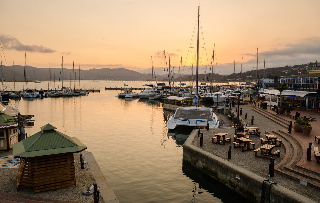 knsyna harbour at sunset